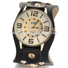 2015 New design rivet leather punk vintage watch